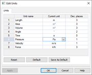 Einheiten bearbeiten